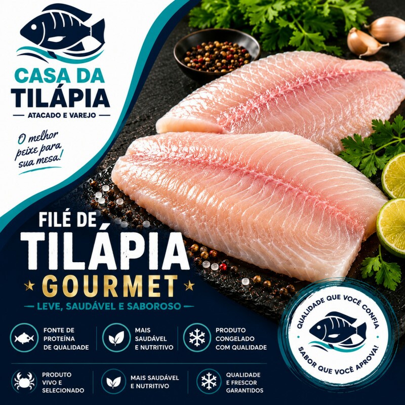 FILÉ DE TILÁPIA GOURMET 01 Kg