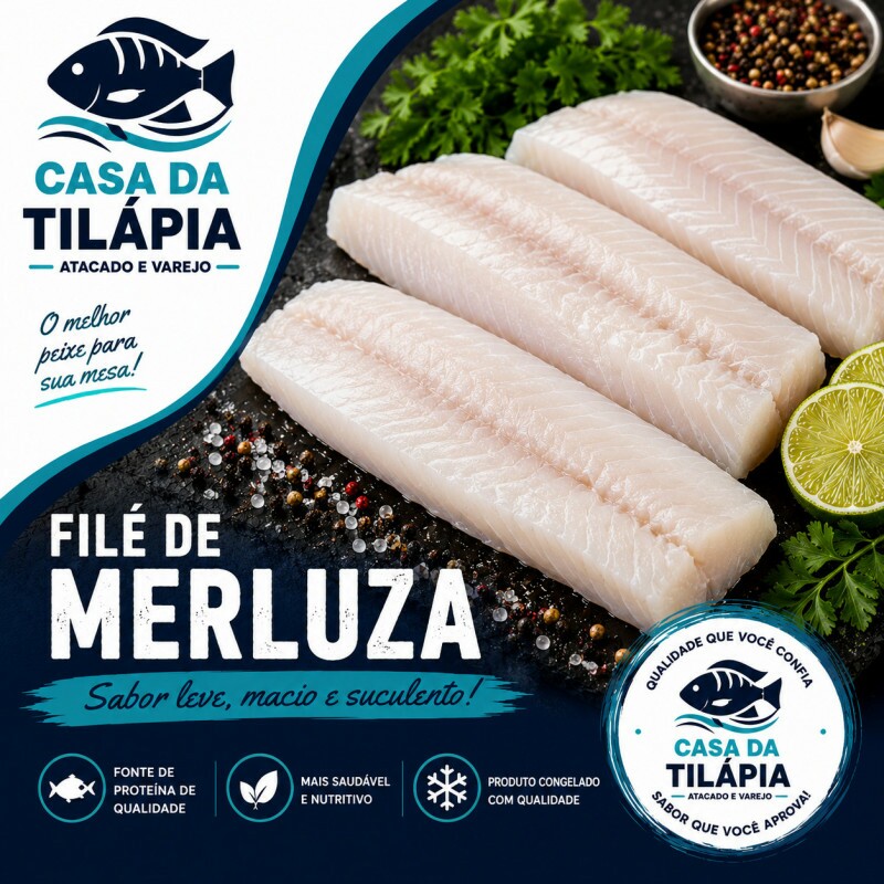FILÉ DE MERLUZA 01 Kg FILÉ DE MERLUZA 01 Kg