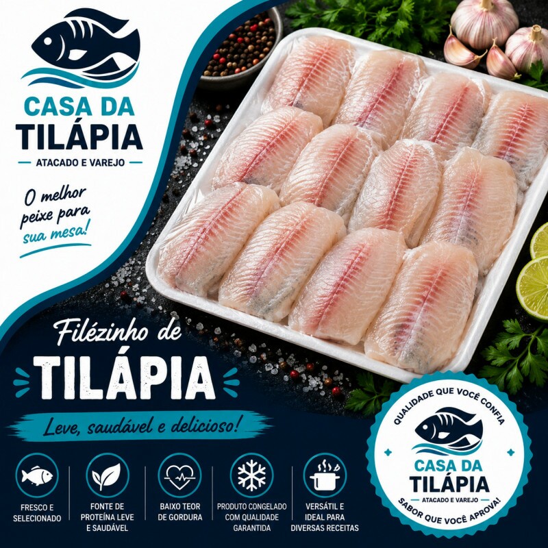 FILÉZINHO DE TILÁPIA 01 Kg FILÉZINHO DE TILÁPIA 01 Kg