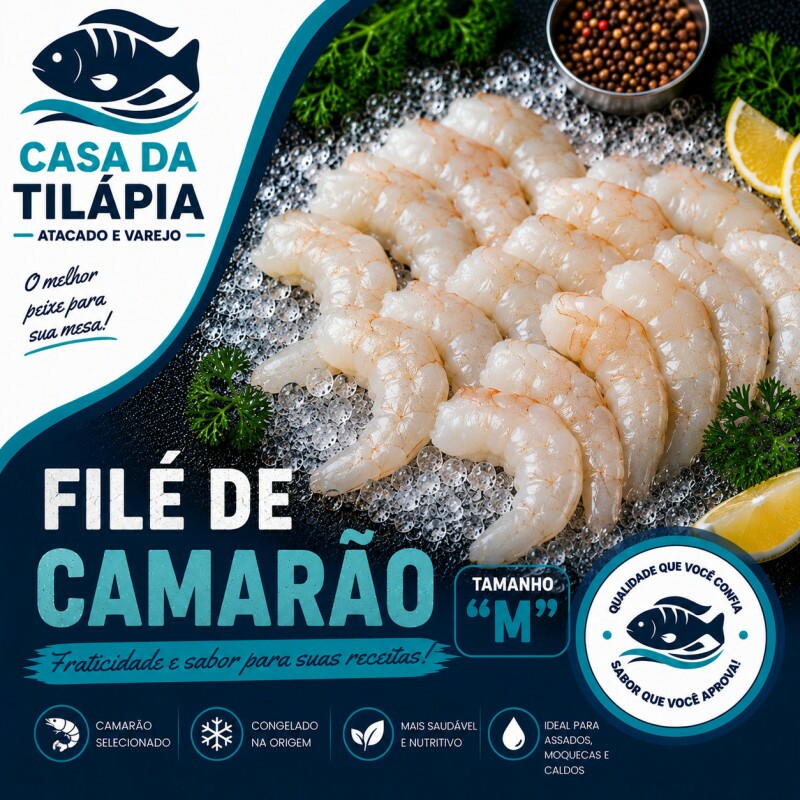FILÉ DE CAMARÃO M 01 Kg