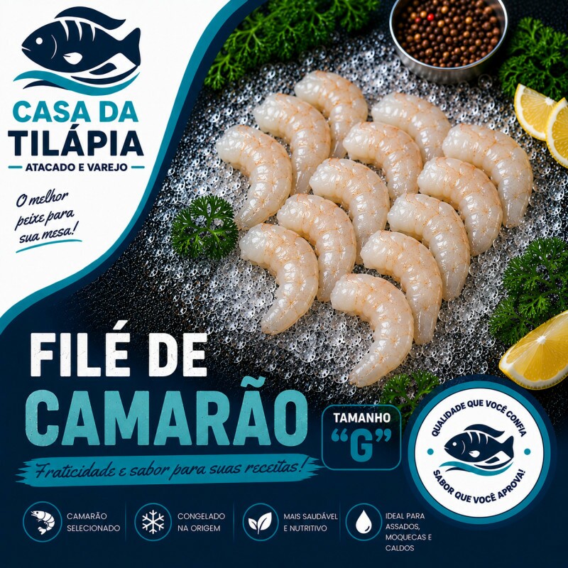 FILÉ DE CAMARÃO G 01 Kg
