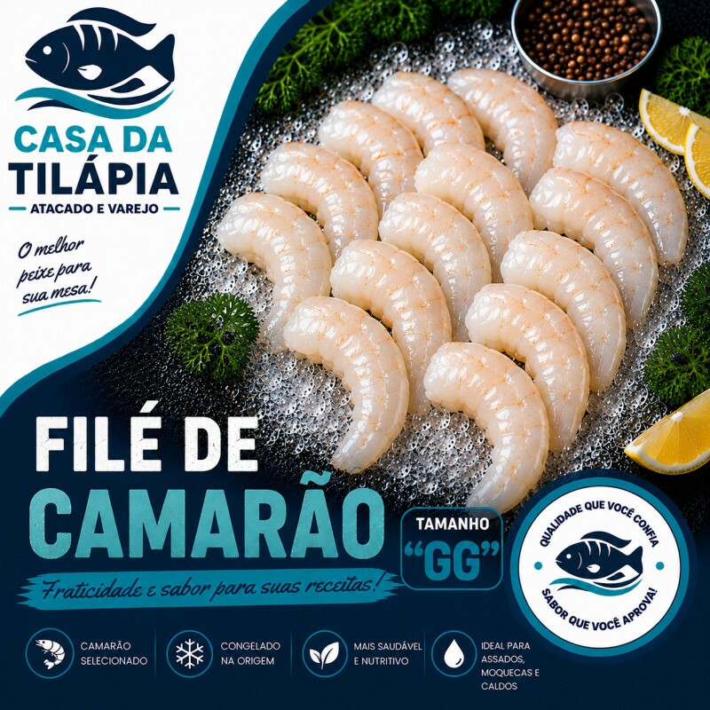 FILÉ DE CAMARÃO GG 01 Kg