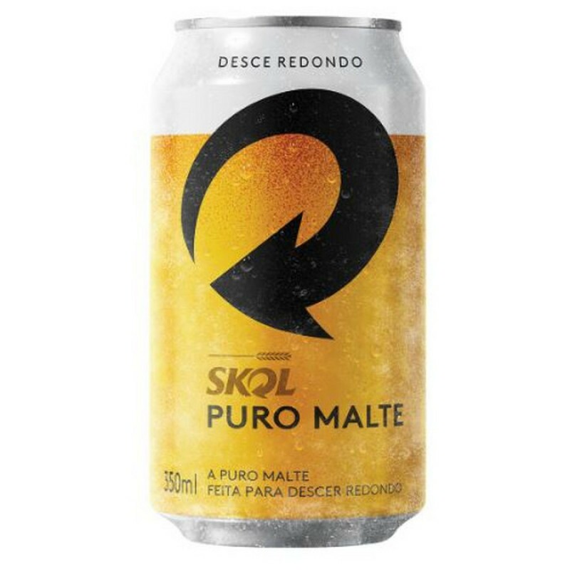 CERVEJA SKOL PURO MALTE LATA 350ML