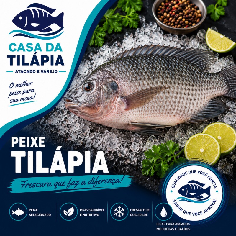 PEIXE TILÁPIA INTEIRO 01 KG PEIXE TILÁPIA INTEIRO 01 KG