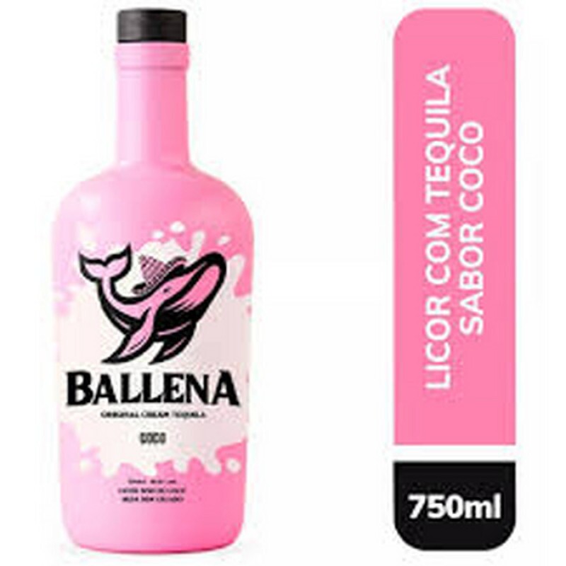 LICOR DE MORANGO COM TEQUILA BALLENA 750 ML LICOR DE MORANGO COM TEQUILA BALLENA 750 ML