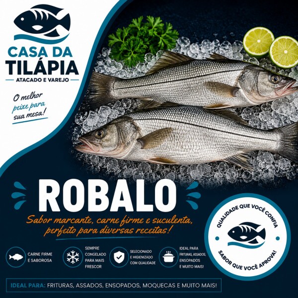 PEIXE ROBALO INTEIRO 01 KG PEIXE ROBALO INTEIRO 01 KG