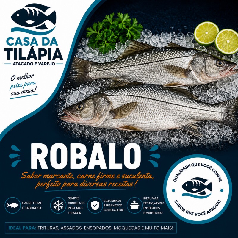 PEIXE ROBALO INTEIRO 01 KG PEIXE ROBALO INTEIRO 01 KG