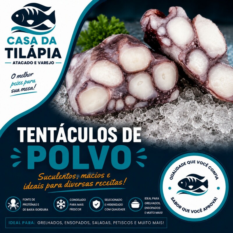TENTÁCULOS DE POLVO CONGELADO 01 Kg TENTÁCULOS DE POLVO CONGELADO 01 Kg