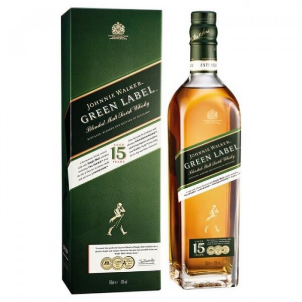 WHISKY JOHNNIE WALKER GREEN LABEL 750 ML WHISKY JOHNNIE WALKER GREEN LABEL 750 ML