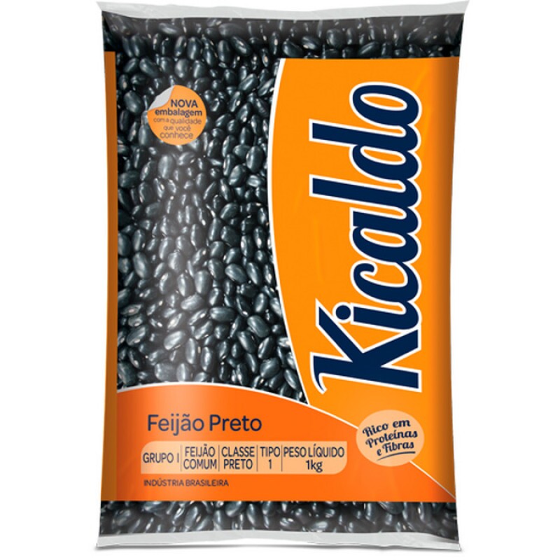 FEIJÃO PRETO KICALDO 01 KG FEIJÃO PRETO KICALDO 01 KG