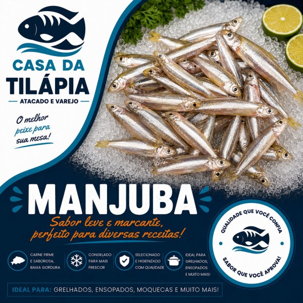 PEIXE MANJUBA INTEIRO 01 KG PEIXE MANJUBA INTEIRO 01 KG