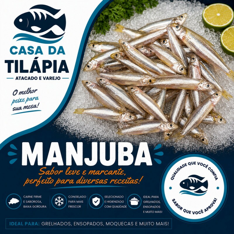 PEIXE MANJUBA INTEIRO 01 KG PEIXE MANJUBA INTEIRO 01 KG